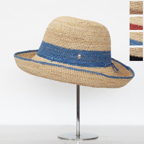 美品★ヘレンカミンスキー ラフィアハット バケットハット　ツバ8cm 711-100_4.jpg