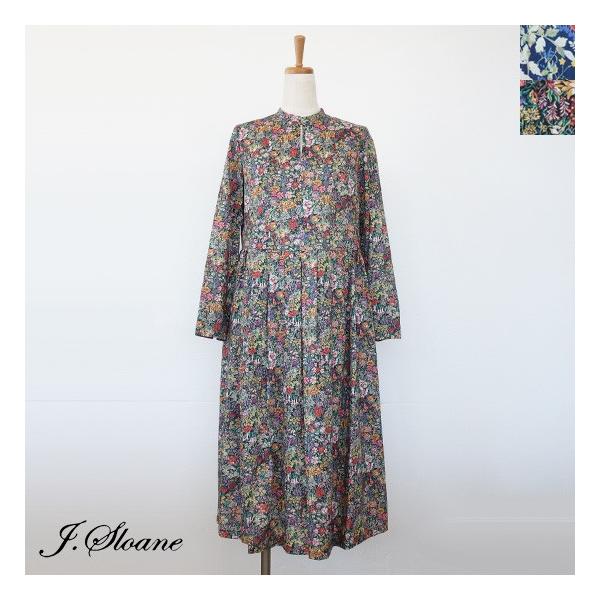 J Sloane ジェイスローアン リバティプリント 長袖 ワンピース コットン Buyee 日本代购平台 产品购物网站大全 Buyee一站式代购 Bot Online