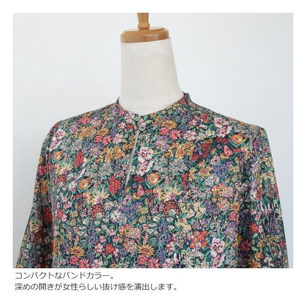 J Sloane ジェイスローアン リバティプリント 長袖 ワンピース コットン Buyee Buyee บร การต วกลางจากญ ป น ซ อจากประเทศญ ป น