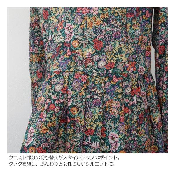 J Sloane ジェイスローアン リバティプリント 長袖 ワンピース コットン Buyee 日本代购平台 产品购物网站大全 Buyee一站式代购 Bot Online