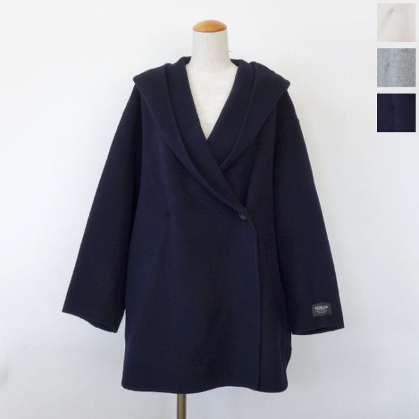 Xmas特セール　Dignite collier 黒 ダブルフェイスコート SALE [30%OFF] Dignite collier (ディニテコリエ) フーディーコート