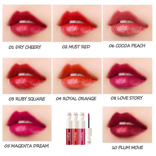 韓国コスメ トニーモリー リップ ティント 〜ブリンクキャットリップティント〜カラーBC01　DRY　CHERRYBC02　MUST　REDBC03　RUBY　SQUAREBC05　MAGENTA　DREAMBC08　LOVE　STORYア...