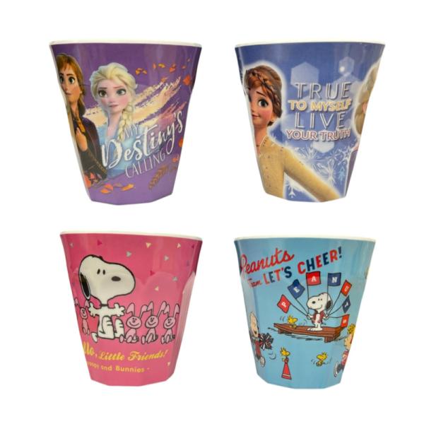 メラミンタンブラー コップ スヌーピー アナと雪の女王■品名：メラミンタンブラー■サイズ：縦 約8.7cm × 直径 約8.5cm■容量：300ml■重量：約105g■素材：メラミン樹脂爆買