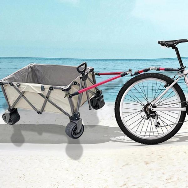 自転車キャンピングカートレーラーロッド自転車トレーラーカプラー