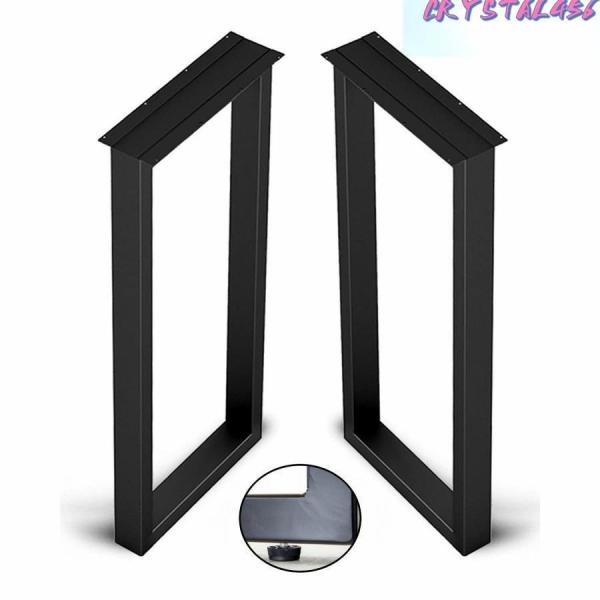 テーブルの脚は太い25x50mm角枠鉄脚でできており、表面は高温ベーキングワニス加工を採用し、シームレスに溶接され、丈夫でしっかりしており、揺れません。2本のテーブル脚は約400kgの荷重に耐えます。お好きな木材で簡単DIY: お好みの天板...