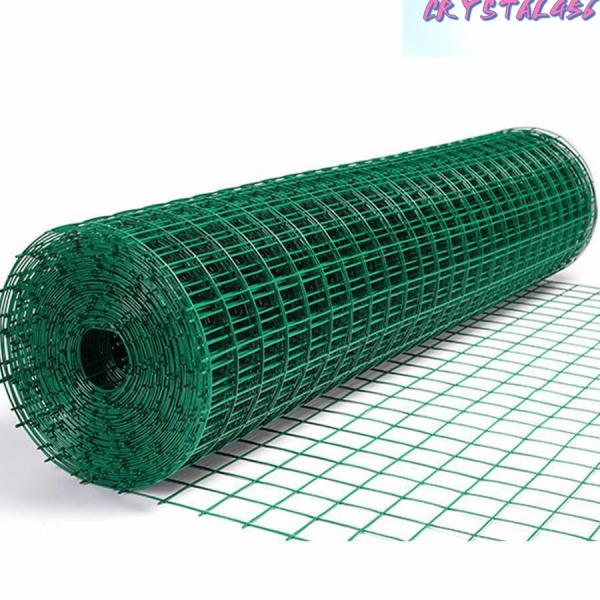 簡単金網フェンス ワイヤーの直径は1mm メッシュの穴のサイズは 3cm 6cm 防獣フェンス 野菜動物バリア用 グリーン 1.2m(H)
