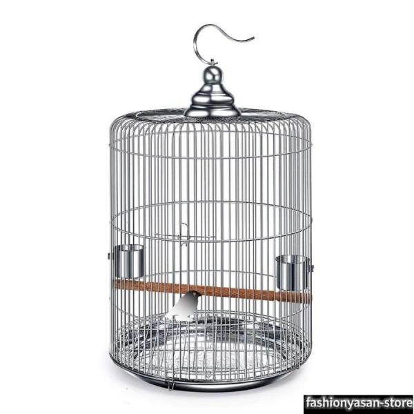 ?さまざまな鳥に適した、持ち運びに便利な、繊細でしっかりしたステンレス製のフック、大型ヘビーデューティケージ材料：ステンレス鋼、サイズ：33 * 33 * 29CM、37 * 37 * 46CM、39 * 39 * 50CM、中型および大型...