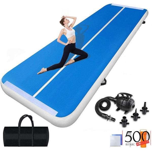 【高品質素材】空気トラックマットは両面サンドイッチファブリック（別名ドロップステッチ材料）でできていて、圧力の下で簡単に変形しないで、トレーニングの間、雑音を発生させないで、提供します弾性と耐久性のあるコマーシャルグレードのPVC防水タラリ...