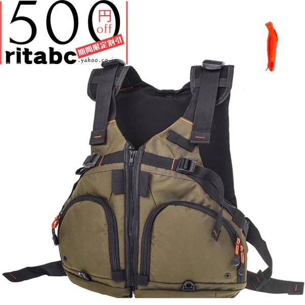 【高品質素材】：ライフジャケットは伸縮性のある柔らかいナイロン生地でできており、防水性と防湿性、肌にやさしく通気性があり、着心地が良く、安全に使用できる高品質の新しいパールコットン素材を使用しています。浮力が大きく、傷がつきにくく、強力な支...