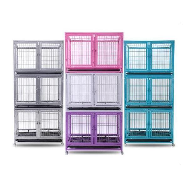 3階建てペットゲージのご案内です。キャスターも付属で、移動も楽々♪本格的なペットゲージです。下のトレイも取り外し可能。ちょっといいものをお探しの方にオススメです。商品詳細重量：  18kg  36kgスチール製本品は海外倉庫より出荷のため、...
