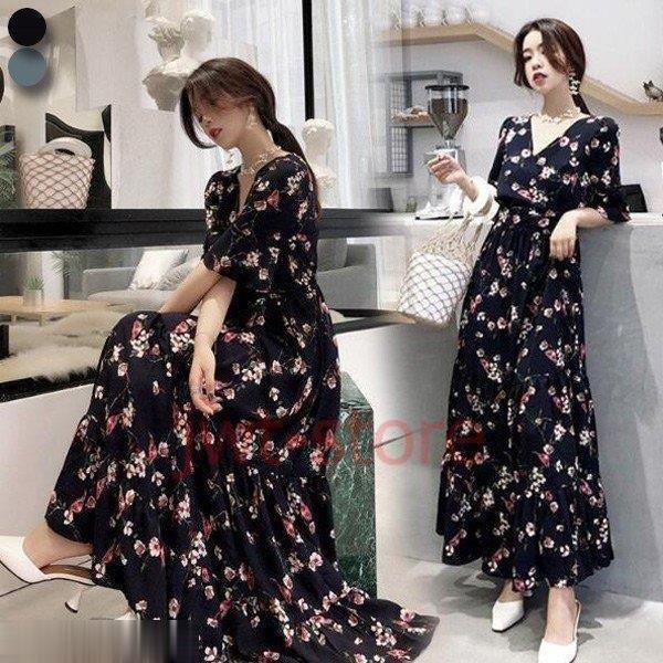 ファッション シルバーグレー サイズ ワンピース レディース ワンピース キレイめ 膝丈ワンピース 夏 半袖 シフォンワンピ 花柄 フリル ロング丈 ワンピ オシャレ 着痩せ マキシワンピース 0zfeoruguu Tritop Com Br