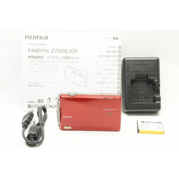 【適格請求書発行】良品 FUJIFILM フジフィルム FinePix Z700EXR コンパクトデジタルカメラ レッド【アルプスカメラ】240122h