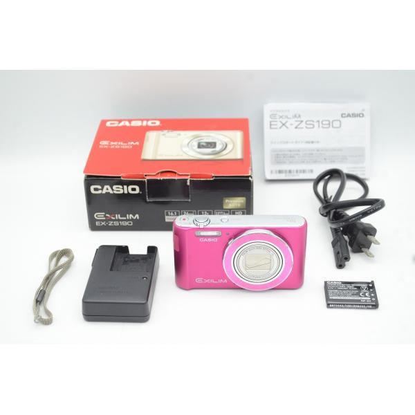 【美品・動作OK】CASIO EXILIM EX-ZS190 ピンク CASIO - CASIO EXILIM EX-ZS190 ピンクの通販 by はむ｜カシオ