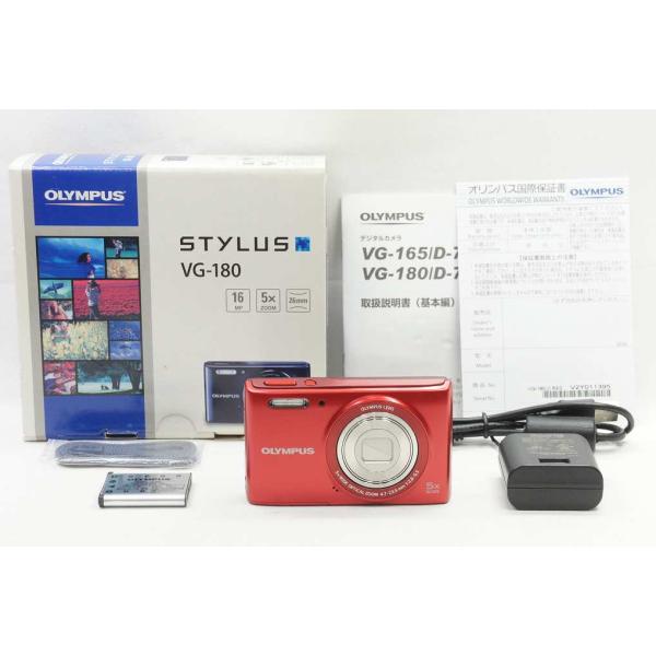 オリンパス 【適格請求書発行】美品 OLYMPUS STYLUS VG-180