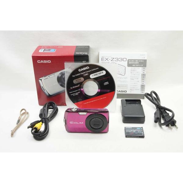 【適格請求書発行】良品 CASIO カシオ EXILIM EX-Z330 コンパクトデジタルカメラ パープル 元箱付【アルプスカメラ】250711l