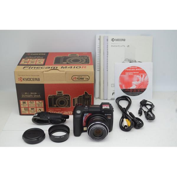 美品 KYOCERA 京セラ Finecam M410R デジタルカメラ 元箱付 250912d【アルプスカメラ】
