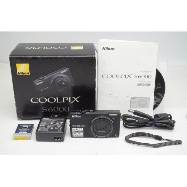 【適格請求書発行】Nikon ニコン COOLPIX S6000 コンパクトデジタルカメラ ブラック 元箱付【アルプスカメラ】250915c