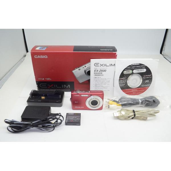 美品 CASIO カシオ EXILIM EX-Z600 コンパクトデジタルカメラ レッド 元箱付 250924ac【アルプスカメラ】