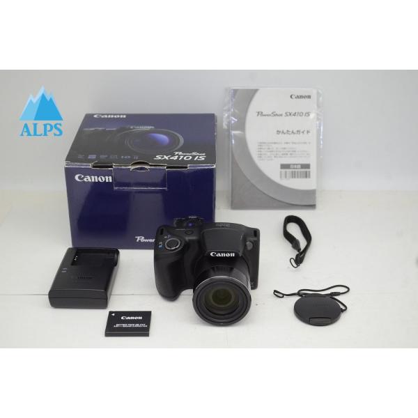 美品 Canon キヤノン PowerShot SX410 IS コンパクトデジタルカメラ ブラック 元箱付 250924r【アルプスカメラ】