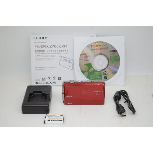 良品 FUJIFILM フジフィルム FinePix Z700EXR コンパクトデジタルカメラ レッド 250924u【アルプスカメラ】
