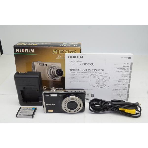 FUJIFILM フジフィルム FinePix F80EXR コンパクトデジタルカメラ ブラック 元箱付 250929b【アルプスカメラ】