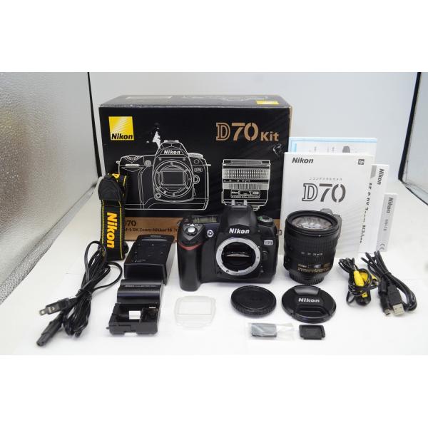Nikon ニコン D70 + AF-S DX NIKKOR 18-70mm F3.5-4.5G レンズキット デジタル一眼レフカメラ 元箱付 251003ad【アルプスカメラ】