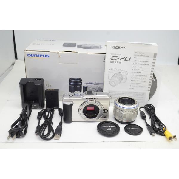 【商品名】・OLYMPUS PEN Lite E-PL1・OLYMPUS M.ZUIKO DIGITAL ED 14-42mm F3.5-5.6 L【外観ランク】 並品【備考】訳あり品・手振れ補正故障・シャッター回数僅か約6,850回※画像...