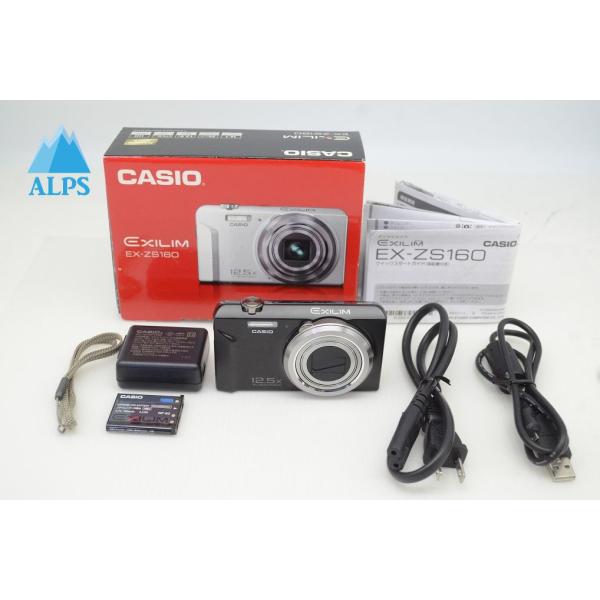 【商品名】CASIO EXILIM EX-ZS160【外観ランク】 良品【備考】現状渡し・起動時、撮影復帰時に「レンズエラー2」表示（撮影に問題はありません）※返品不可の現状渡しとなります。【付属品】付属品は写真に写っているものが全てとなります。