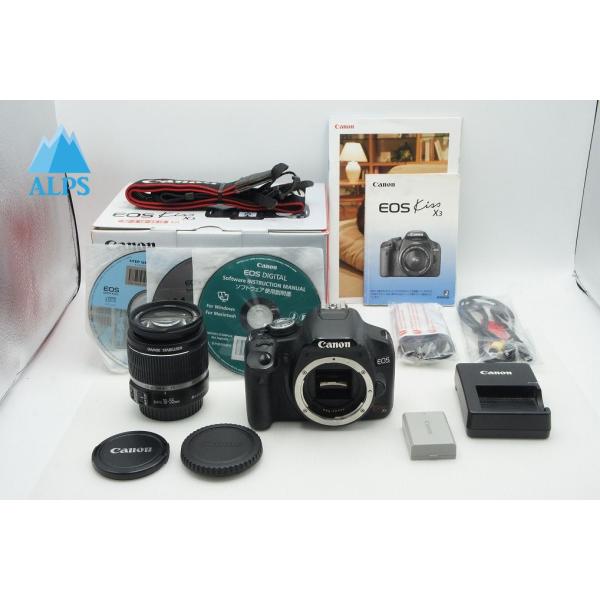 【商品名】・Canon EOS Kiss X3・EF-S 18-55mm F3.5-5.6 IS【外観ランク】 並品【備考】現状渡し・ファインダーカビ1点・レンズホコリ・シャッター回数約46,250回※EOS Digital info調べ※...
