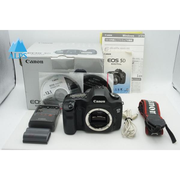 【商品名】Canon EOS 5D 【外観ランク】良品【備考】・端子カバー破損（経年劣化）【付属品】※ボディキャップは付属しておりません。付属品は写真に写っているものが全てとなります。 全ての商品は自店の専門スタッフがコンディションチェック...