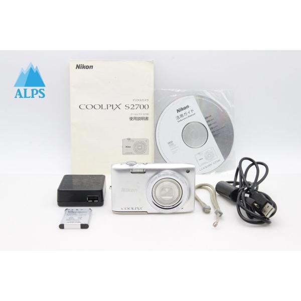 【商品名】Nikon COOLPIX S2700【外観ランク】並品【備考】現状渡し・電池室蓋がロックせず半開きになる(使用に問題なし)※返品不可の現状渡しとなります。【付属品】付属品は写真に写っているものが全てとなります。