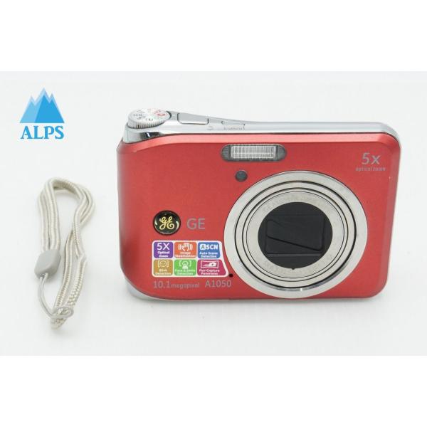 GE A1050 コンパクトデジタルカメラ レッド 260318a【アルプスカメラ】