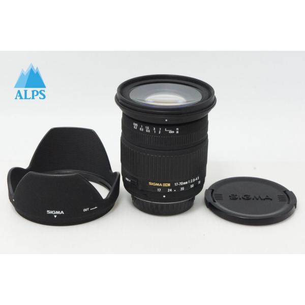 良品 SIGMA シグマ 17-70mm F2.8-4.5 DC MACRO PENTAX ペンタックス Kマウント ズームレンズ フード付 260414a【アルプスカメラ】