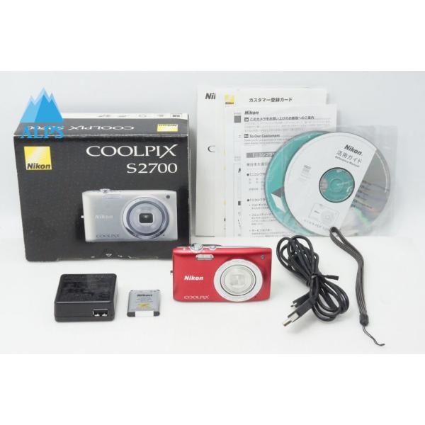 ニコン（Nikon） COOLPIX S2700 コンパクトデジタルカメラ レッド 元箱