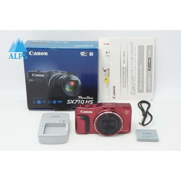 美品 Canon キヤノン PowerShot SX710 HS コンパクトデジタルカメラ レッド 元箱付 260605e【アルプスカメラ】