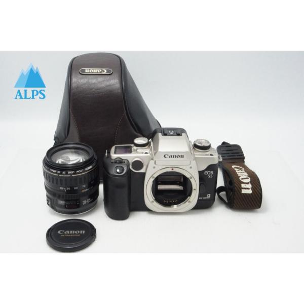 Canon キヤノン EOS 55 ボディ ＋ EF 28-105mm F3.5-4.5 USM フィルム一眼レフカメラ シルバー ケース付 260615l【アルプスカメラ】