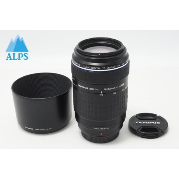 OLYMPUS オリンパス ZUIKO DIGITAL ED 70-300mm F4-5.6 フォーサーズ ズームレンズ フード付 260620c【アルプスカメラ】