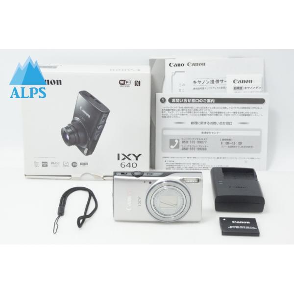 美品 Canon キヤノン IXY 640 コンパクトデジタルカメラ シルバー 元箱付 260702r【アルプスカメラ】