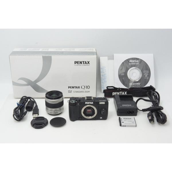 美品 PENTAX ペンタックス Q10 ズームレンズキット [標準ズーム 02 STANDARD ZOOM]  ミラーレス一眼カメラ ブラック 260818af