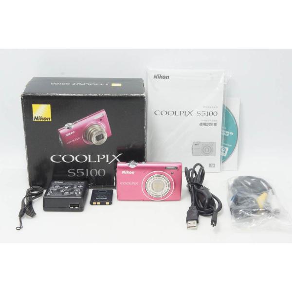 Nikon ニコン COOLPIX S5100 コンパクトデジタルカメラ ホットピンク 元箱付 260910e