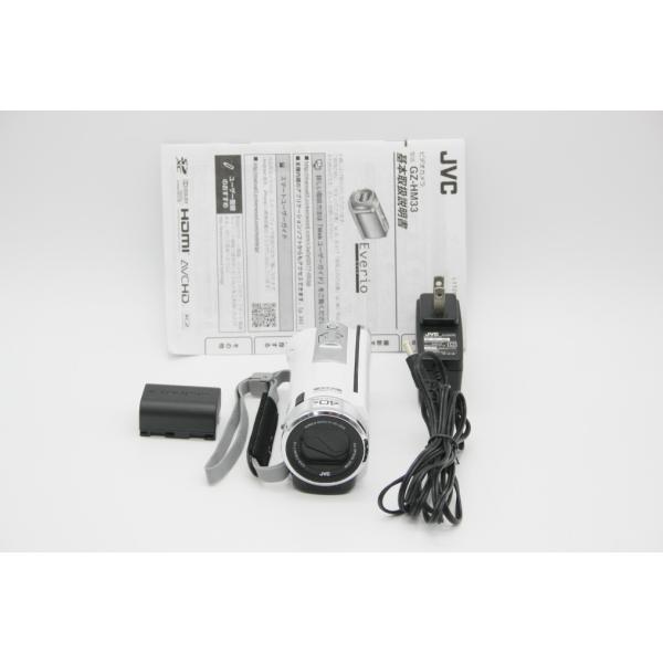 ケンウッド 美品 JVC Everio GZ-HM33 デジタルビデオカメラ ホワイト