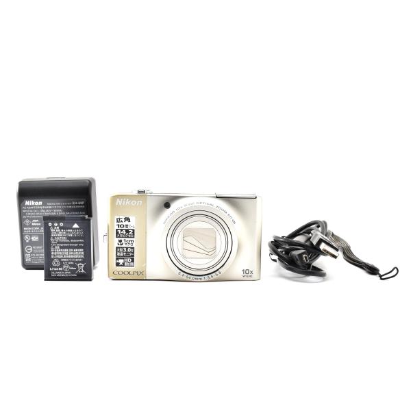 Nikon ニコン COOLPIX S8000 コンパクトデジタルカメラ シャンパンシルバー 260917d