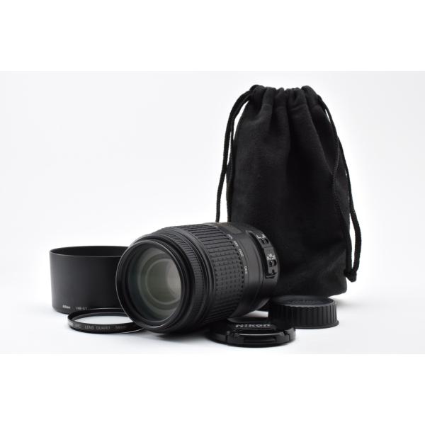 美品 Nikon ニコン AF-S DX NIKKOR 55-300mm F4.5-5.6G ED VR AFレンズ APS-C ポーチ フィルター付 260920b