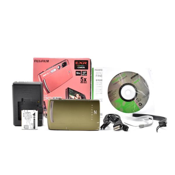 良品 FUJIFILM 富士フイルム FinePix Z1100EXR コンパクトデジタルカメラ カーキ 元箱付 260925d