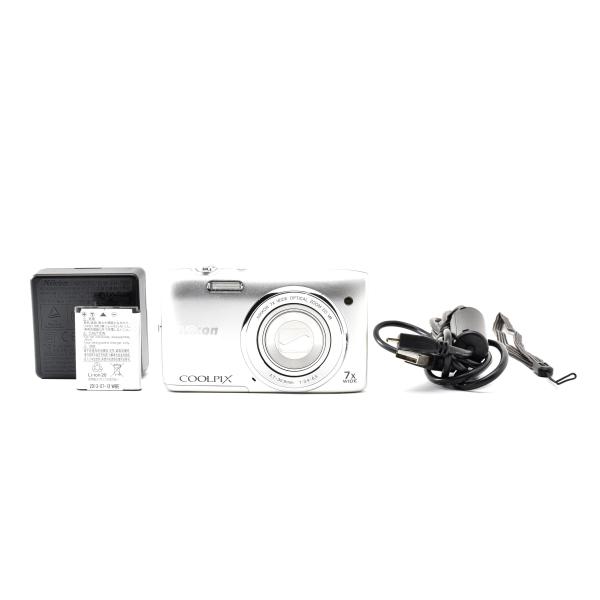 美品 Nikon ニコン COOLPIX S3500 コンパクトデジタルカメラ クリスタルシルバー 260928e