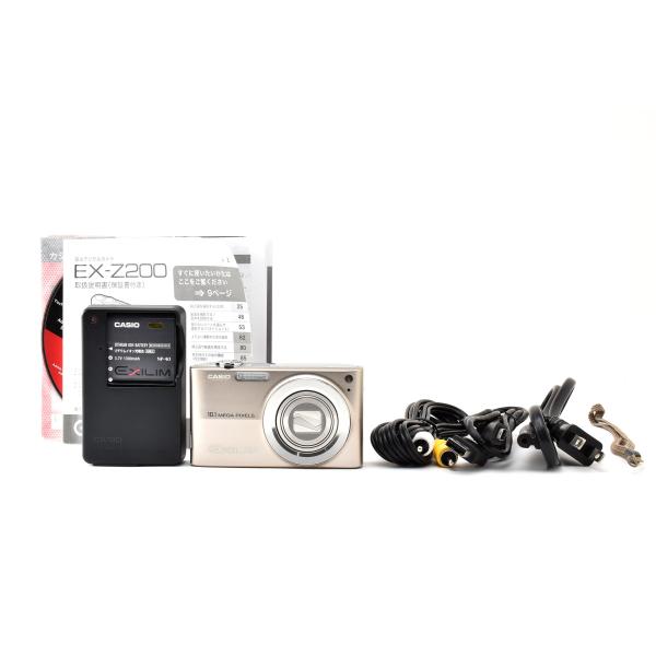 美品 CASIO カシオ EXILIM EX-Z200 コンパクトデジタルカメラ ゴールド 260930m