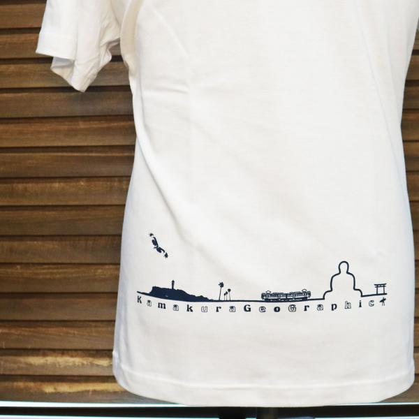 Tシャツ 鎌T オンザトリップ・ボトムプリント 白 ギフトに最適 鎌倉・湘南おでかけTシャツ 爆買