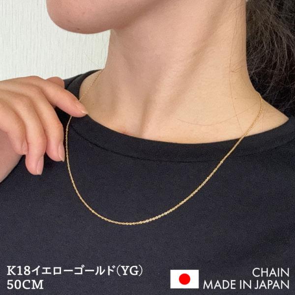 ネックレス チェーン ACWK ダブルシャイン K18 18金 k18 レディース