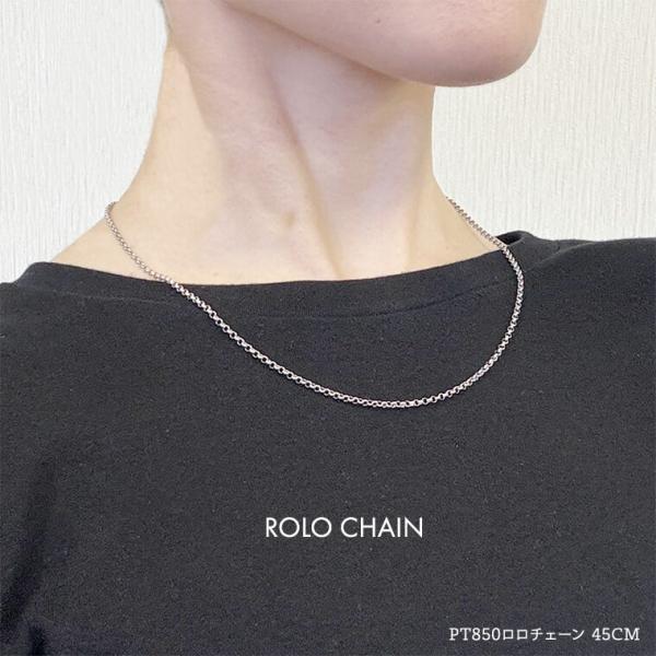 ネックレス チェーン ハーフランド ロロチェーン ボックス PT850 pt850