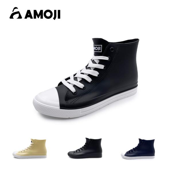 アイテム:レインブーツ性別:メンズ　レディースサイズ:通常サイズ仕上げ、幅広や甲が高い方に、アップサイズにおススメです。★天然な特製ゴムで仕上げ、靴紐に下から3番目までの部分はベロと一体成形でおり、約3cmまで水の侵入にくい仕様。★インソー...